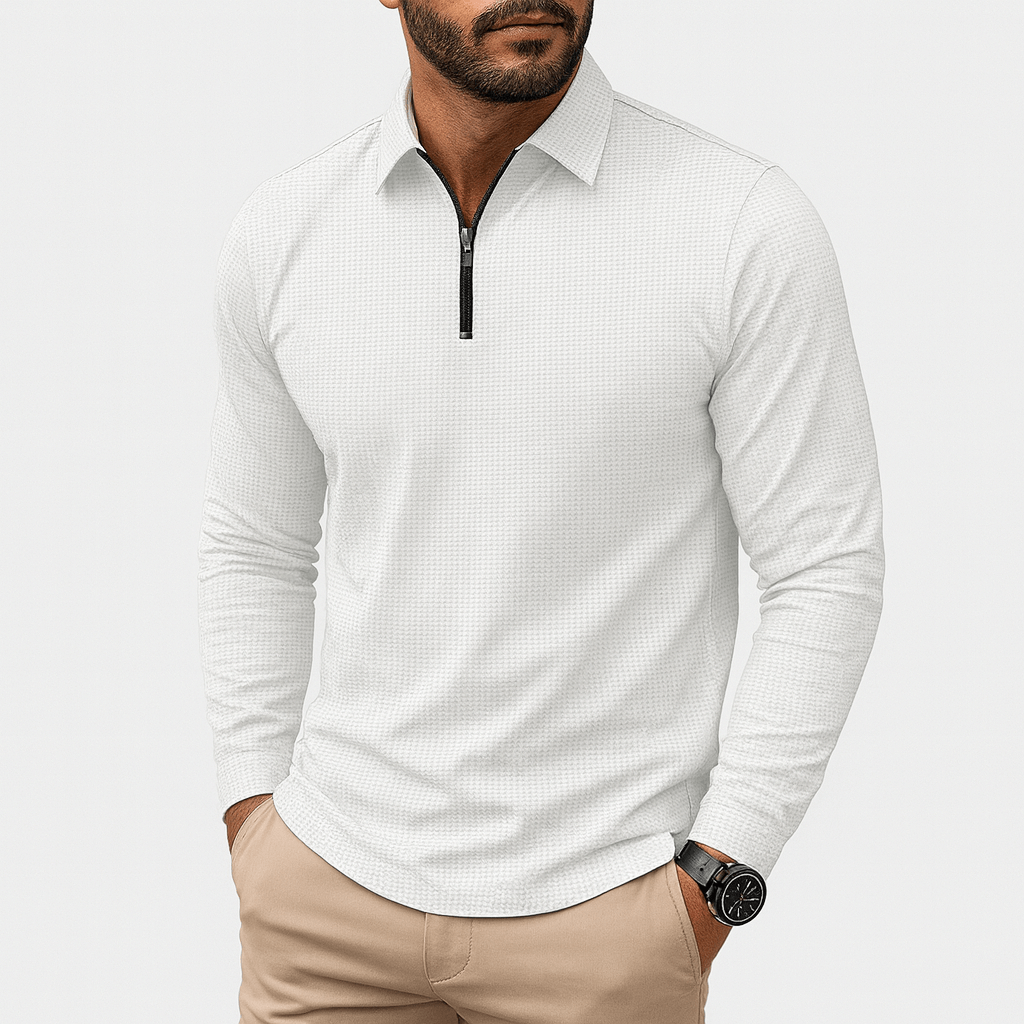LUXEOUTFIT | Slim Zip Shirt