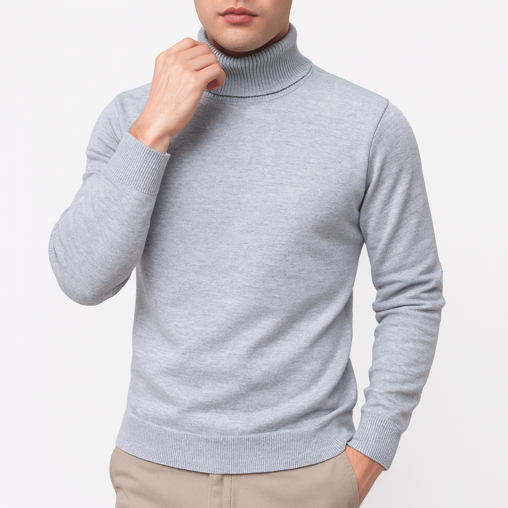 LUXEOUTFIT | Solid Turtleneck Sweater