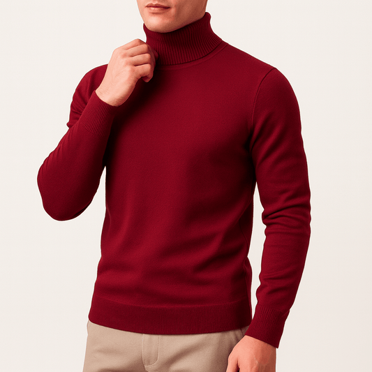 LUXEOUTFIT | Solid Turtleneck Sweater
