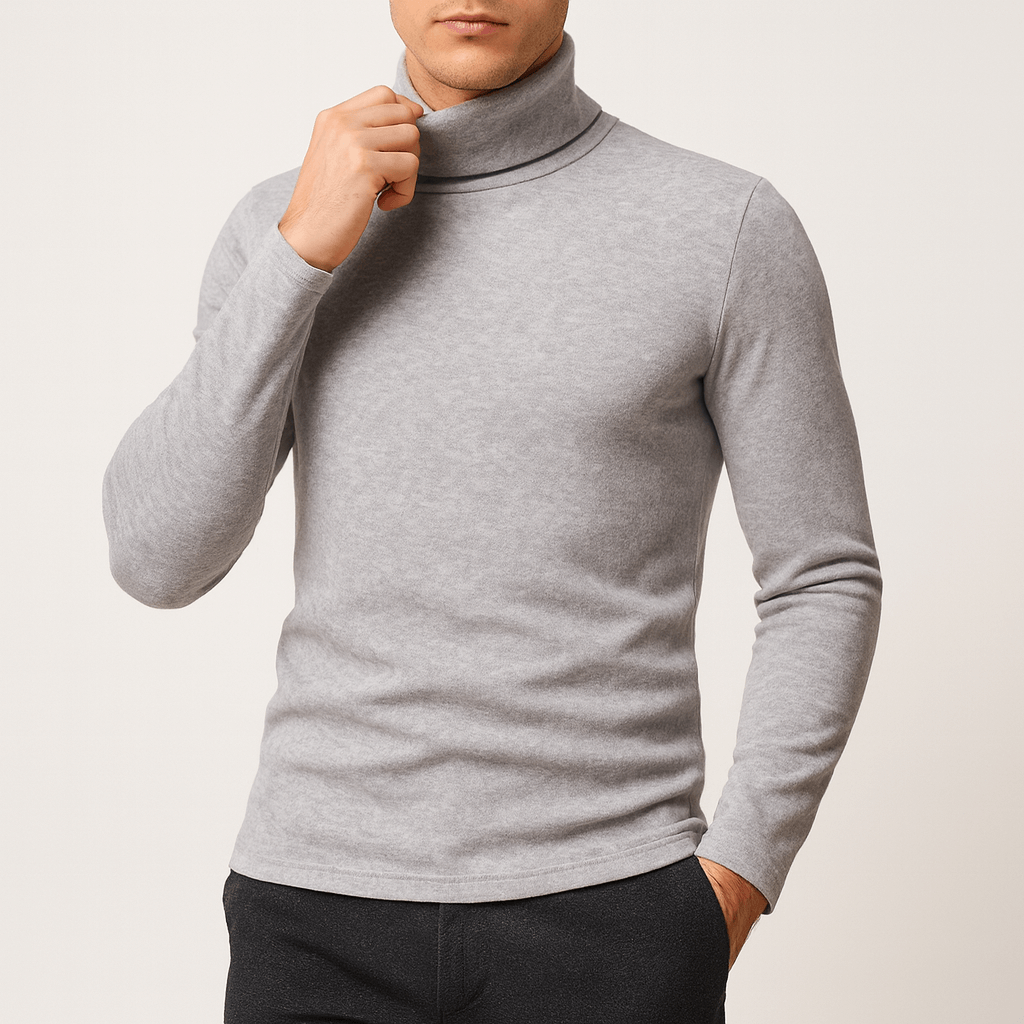 LUXEOUTFIT | Stretch Turtleneck Tee