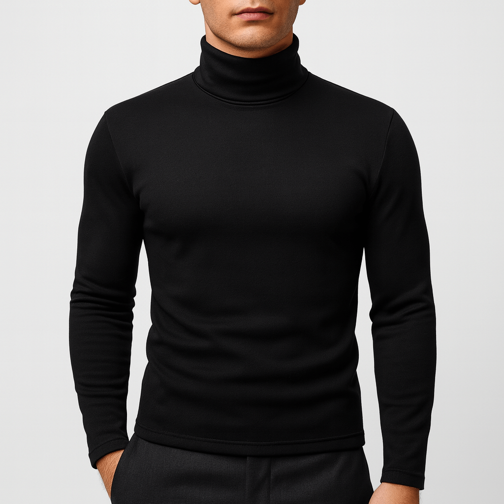 LUXEOUTFIT | Stretch Turtleneck Tee