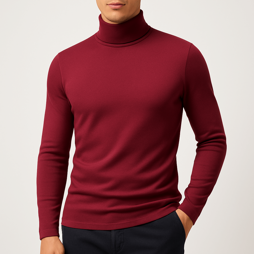 LUXEOUTFIT | Stretch Turtleneck Tee