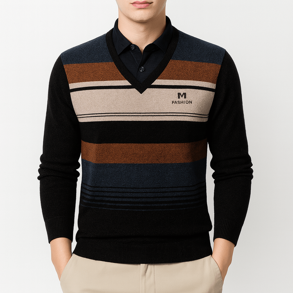 LUXEOUTFIT | Striped Pullover Sweater