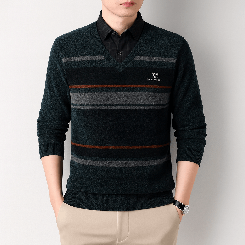 LUXEOUTFIT | Striped Pullover Sweater