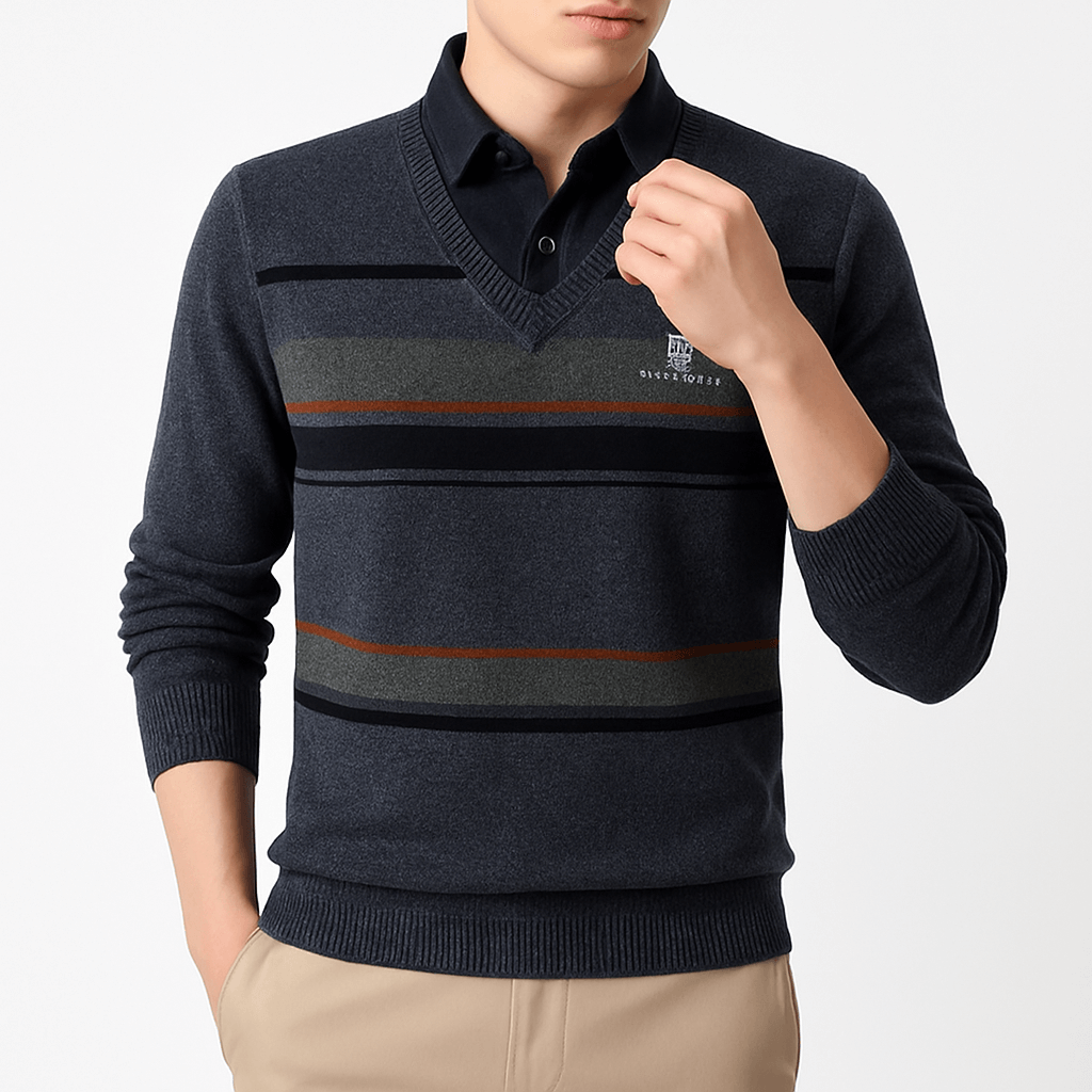 LUXEOUTFIT | Striped Pullover Sweater