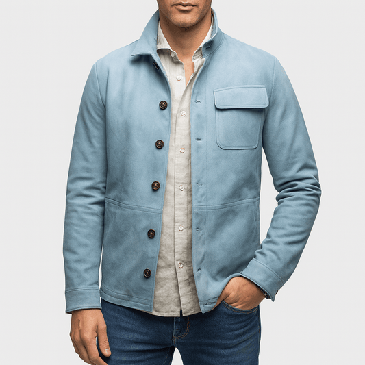 LUXEOUTFIT | Suede Button Jacket