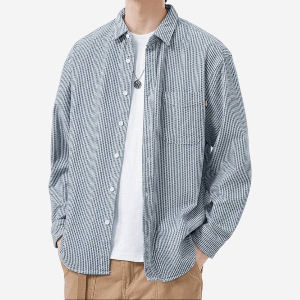 LUXEOUTFIT | Textured Casual Shirt