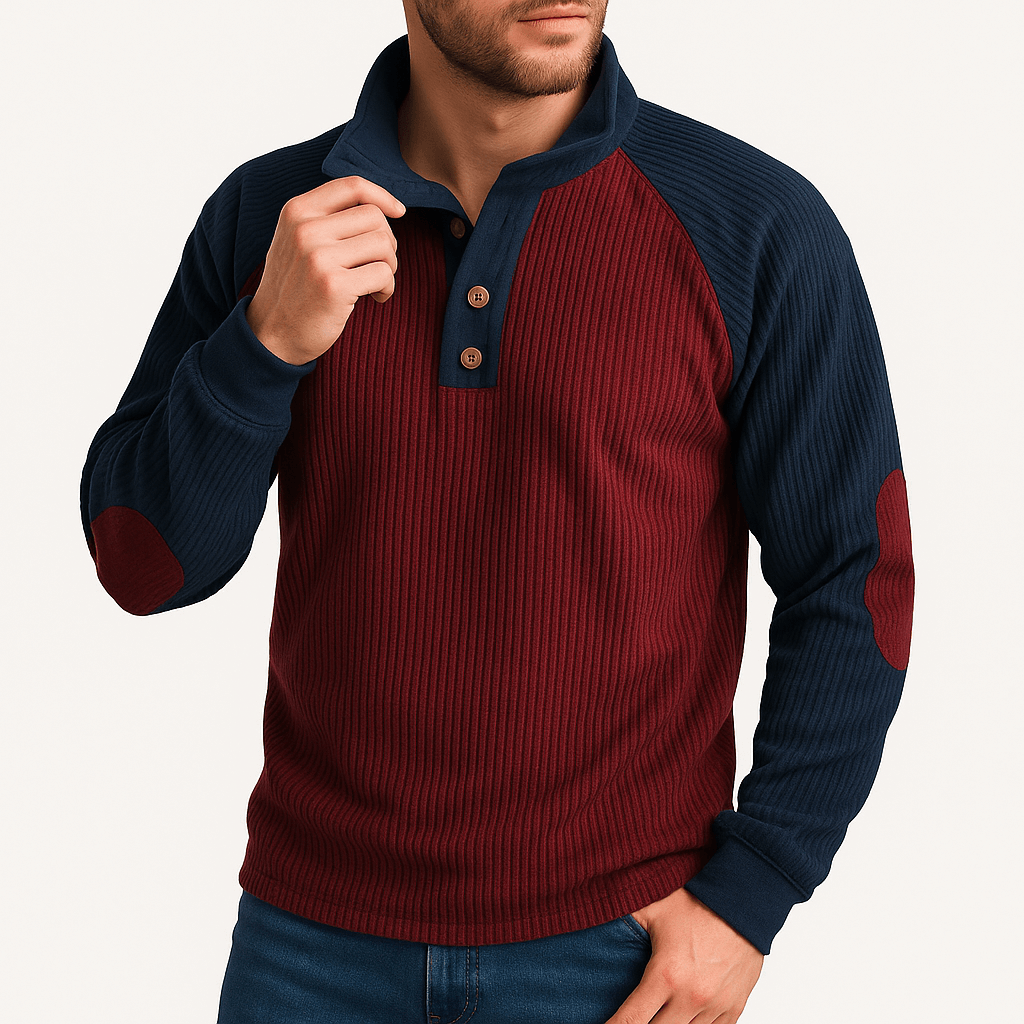 LUXEOUTFIT | Textured Knit Sweatshirt