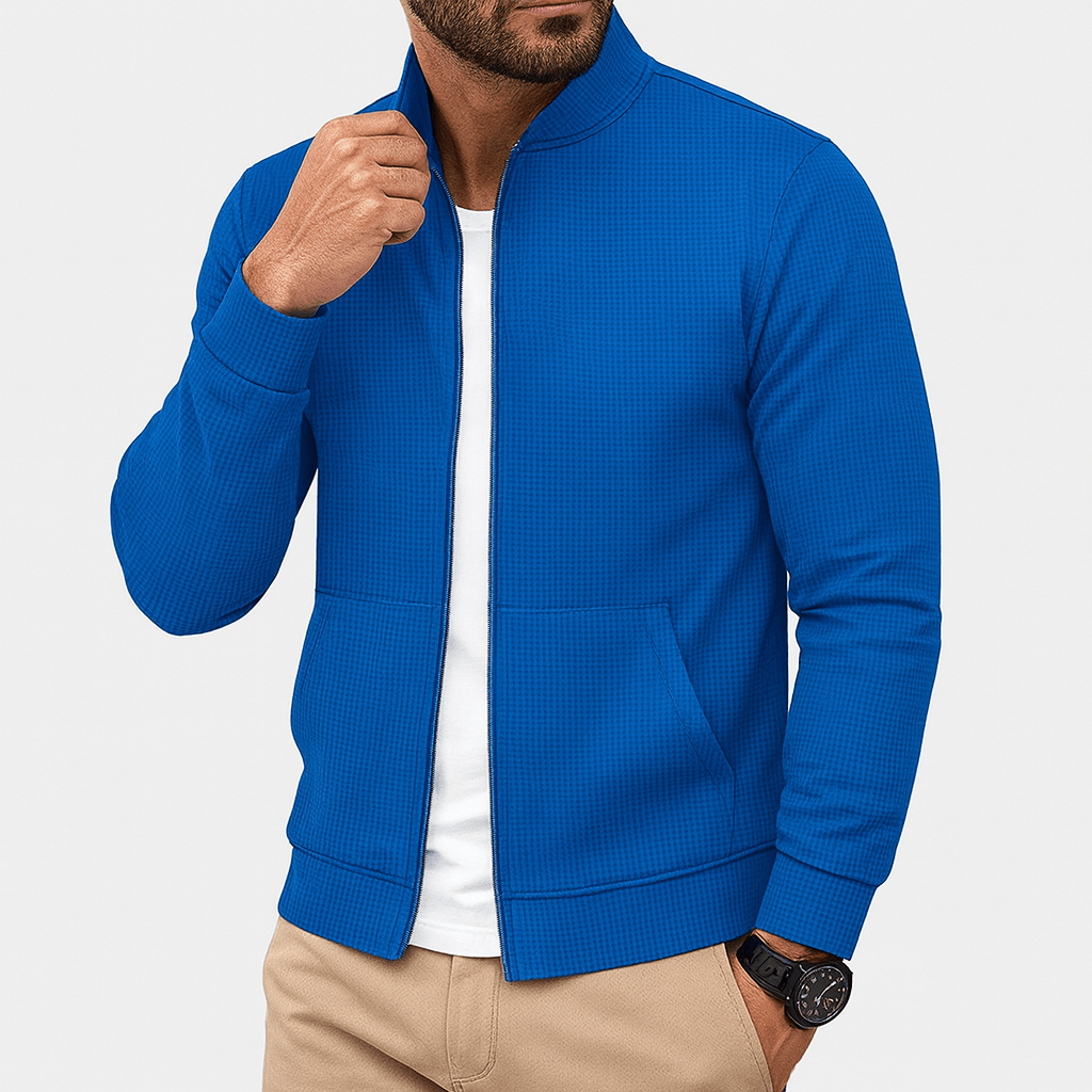 LUXEOUTFIT | Textured Zip Jacket