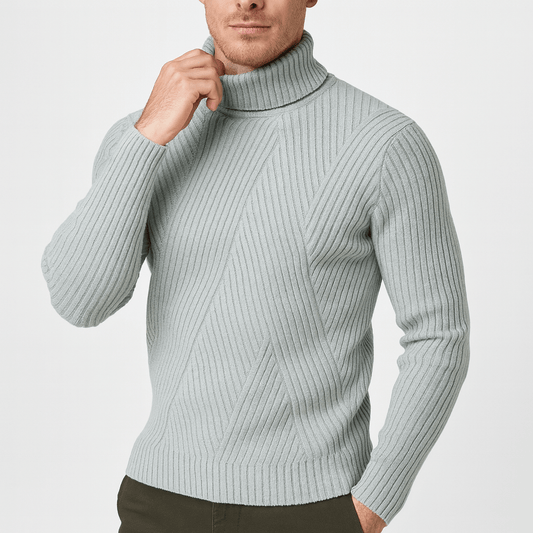 LUXEOUTFIT | Turtleneck Ribbed Sweater