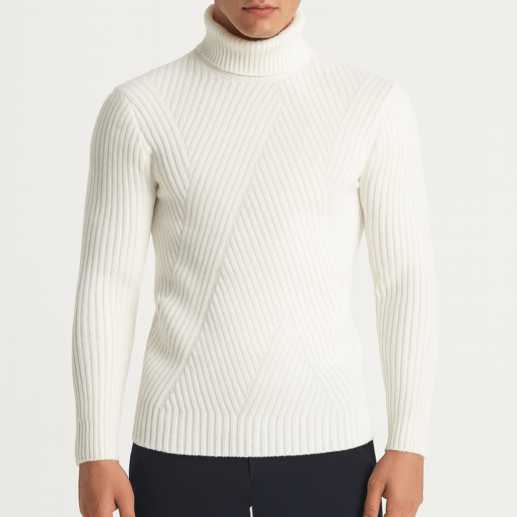 LUXEOUTFIT | Turtleneck Ribbed Sweater