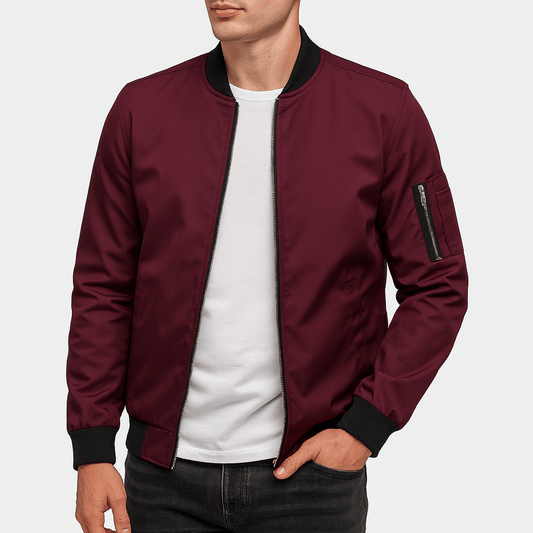 LUXEOUTFIT | Water-Resistant Bomber Jacket