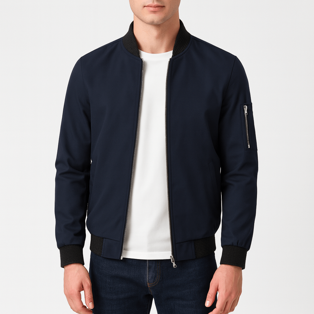 LUXEOUTFIT | Water-Resistant Bomber Jacket