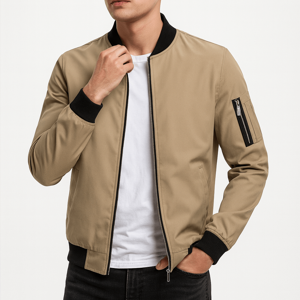 LUXEOUTFIT | Water-Resistant Bomber Jacket