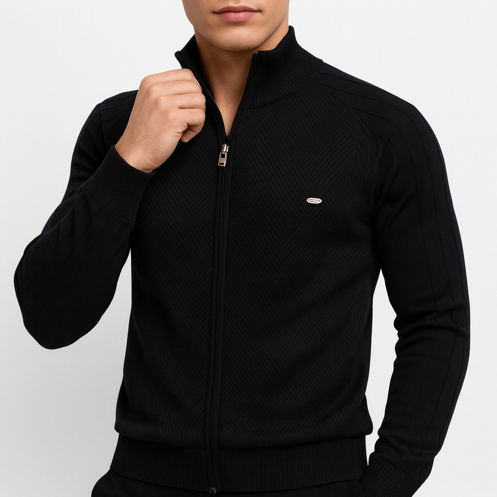 LUXEOUTFIT | Wool Blend Knitted Jacket