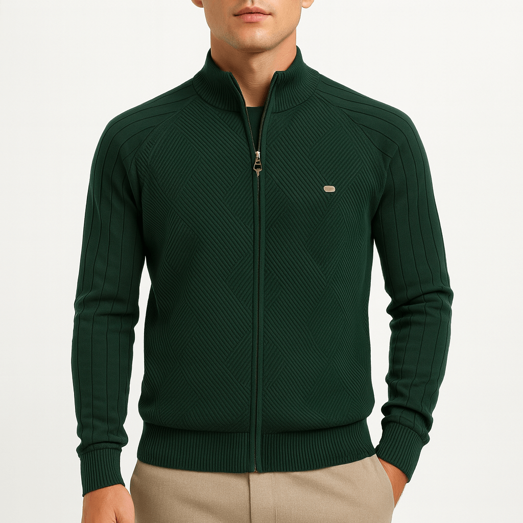 LUXEOUTFIT | Wool Blend Knitted Jacket