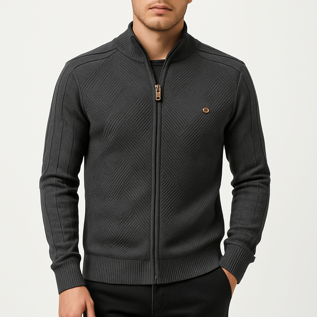 LUXEOUTFIT | Wool Blend Knitted Jacket