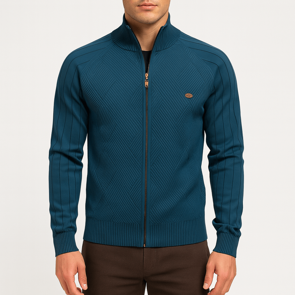 LUXEOUTFIT | Wool Blend Knitted Jacket