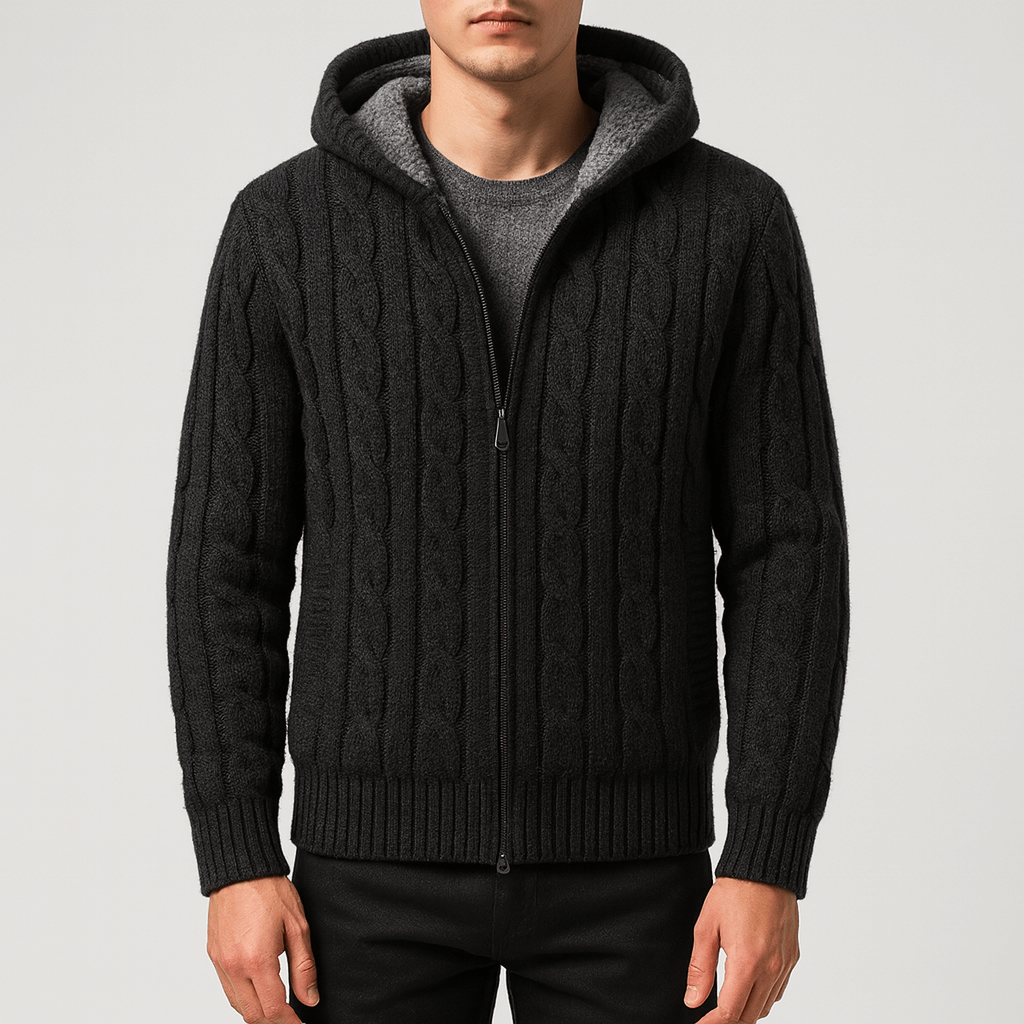 LUXEOUTFIT | Wool Hooded Sweater