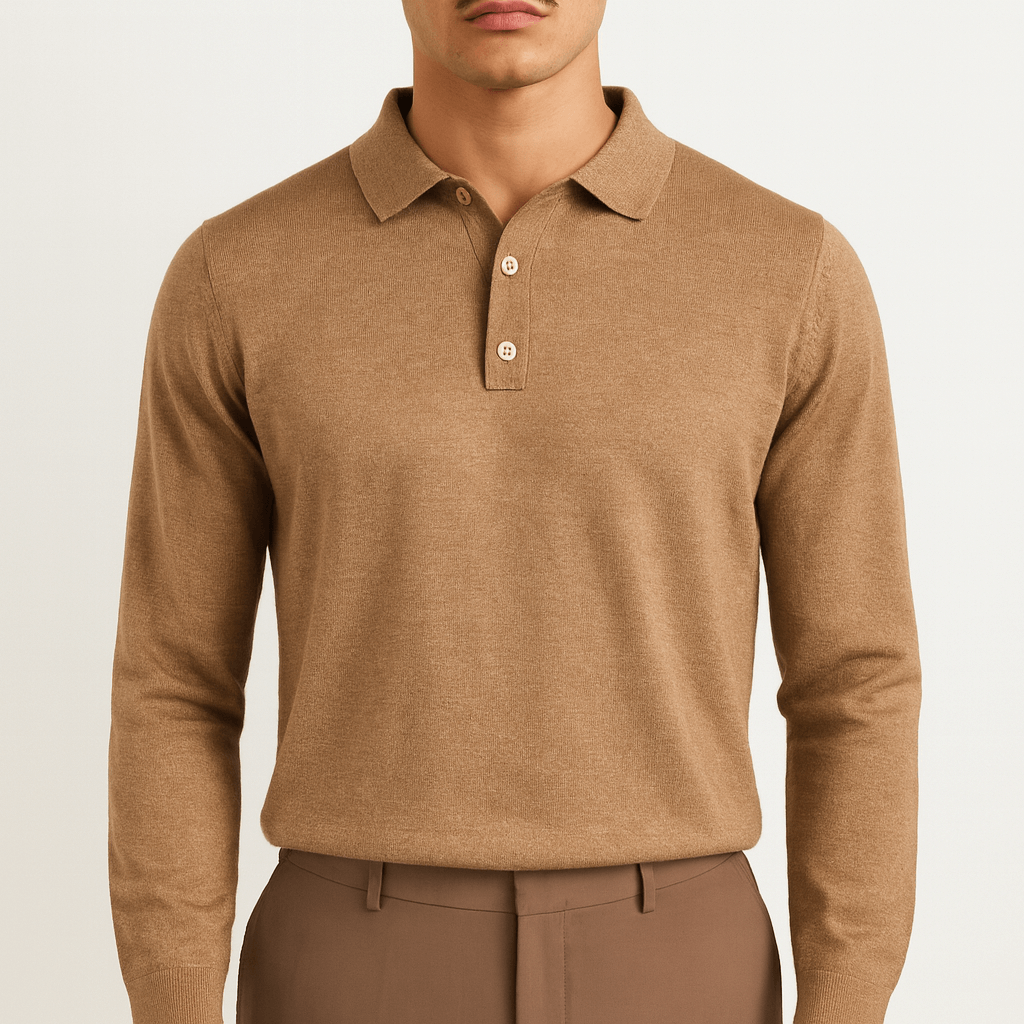 LUXEOUTFIT | Wool Polo Sweater
