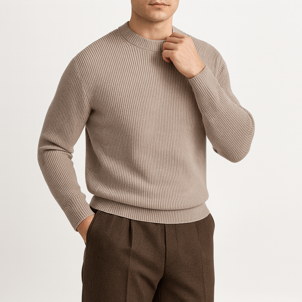 LUXEOUTFIT | Wool Ribbed Sweater
