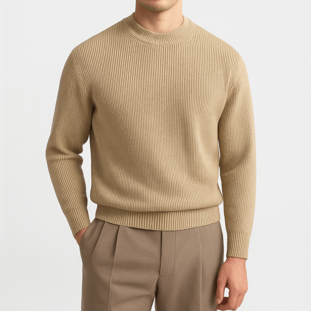 LUXEOUTFIT | Wool Ribbed Sweater