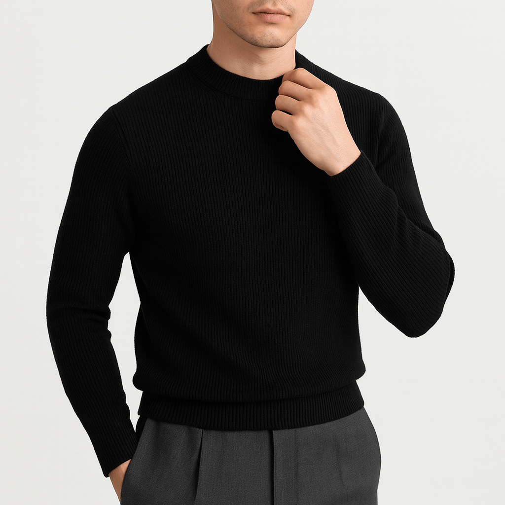 LUXEOUTFIT | Wool Ribbed Sweater