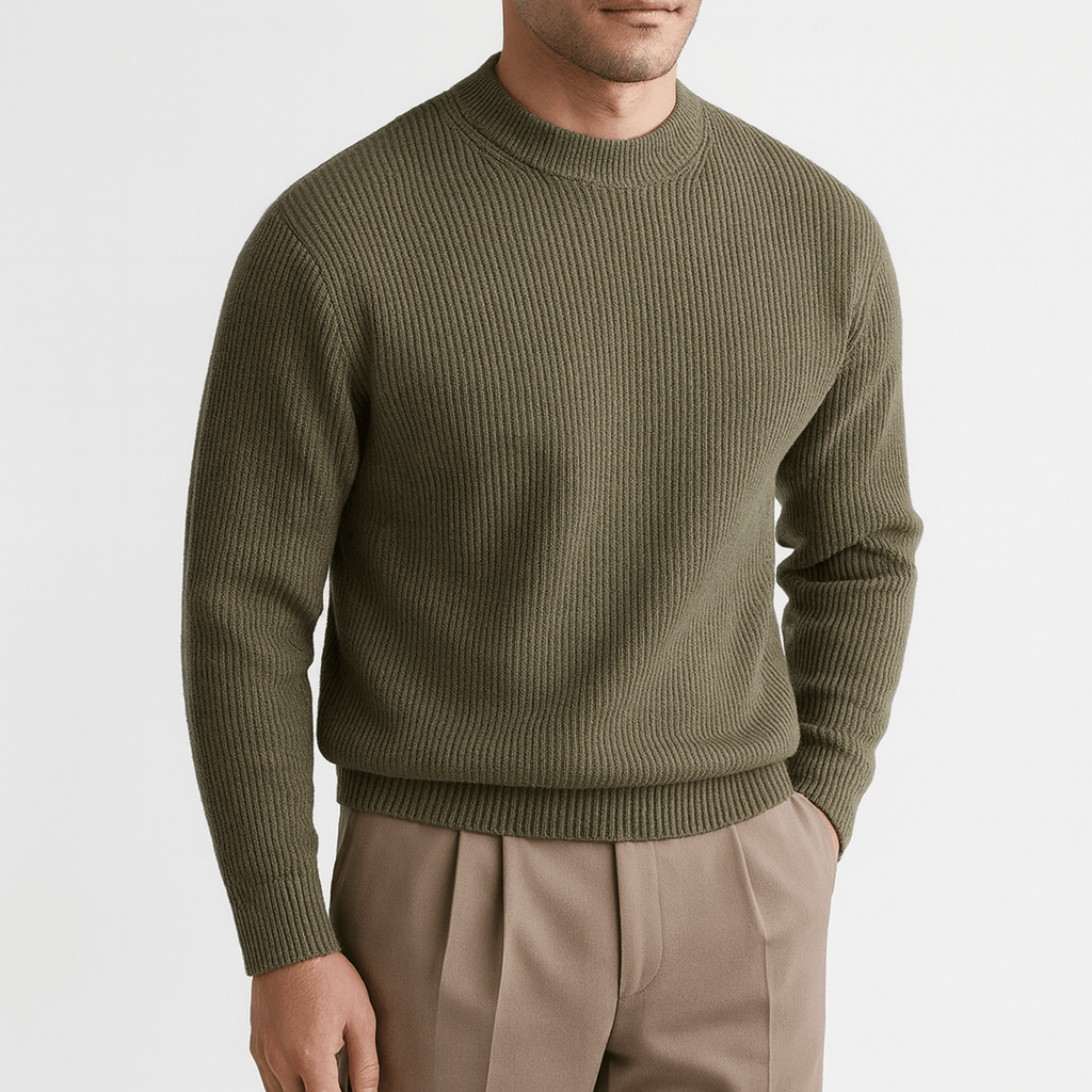 LUXEOUTFIT | Wool Ribbed Sweater