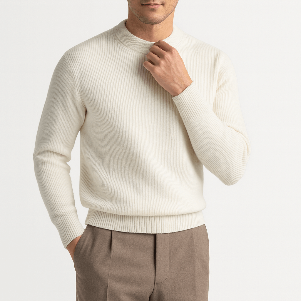 LUXEOUTFIT | Wool Ribbed Sweater
