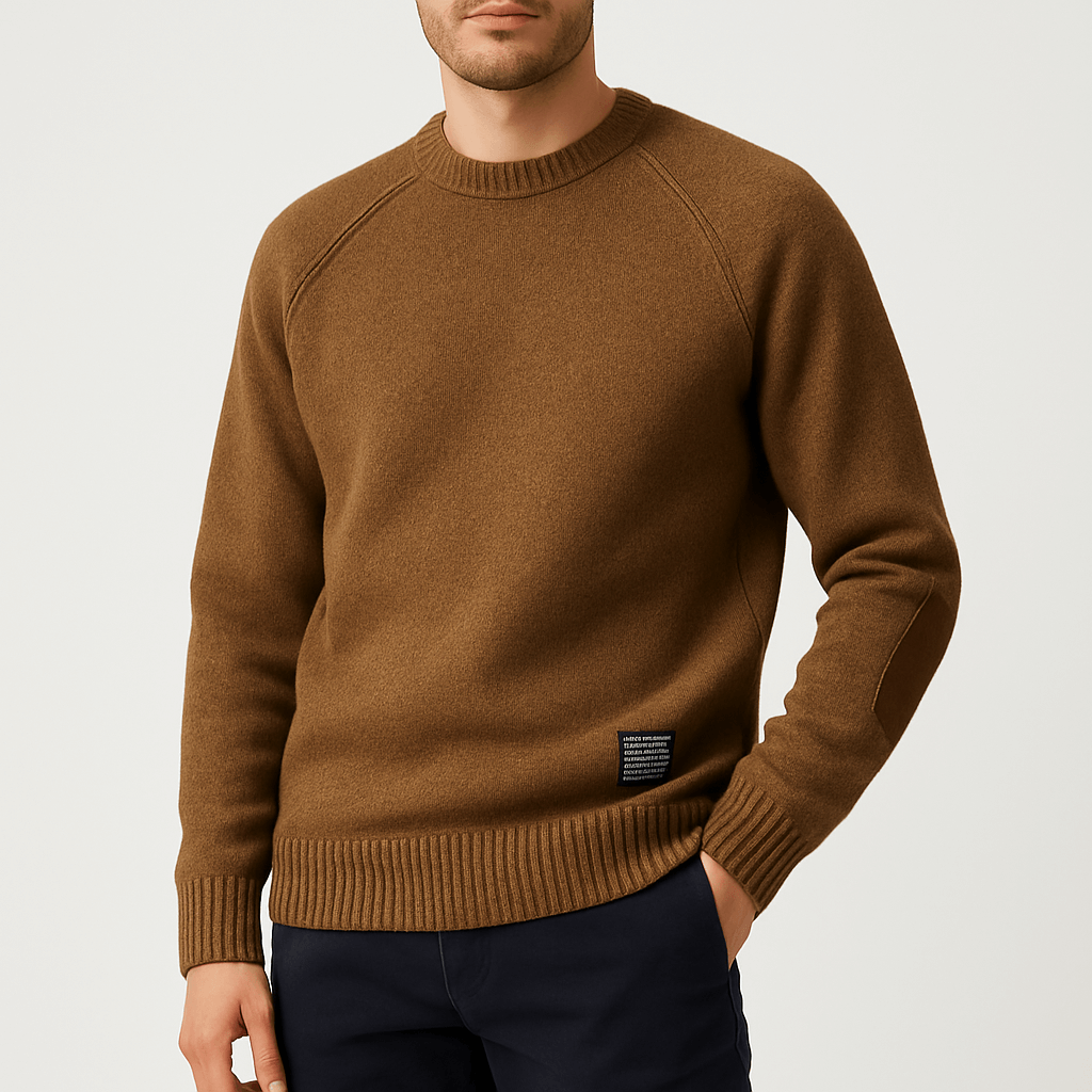 LUXEOUTFIT | Wool Sweater with Patches