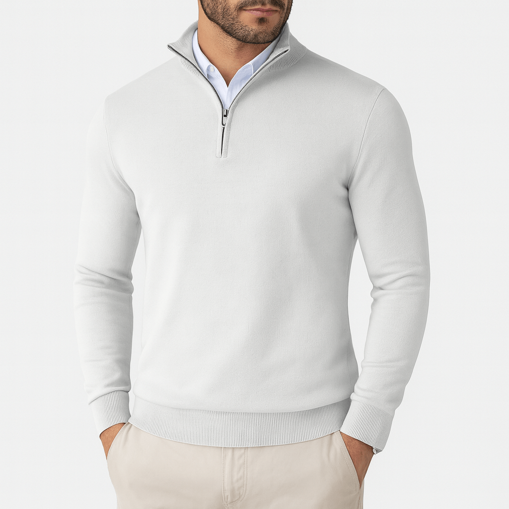 LUXEOUTFIT | Zip Collar Pullover