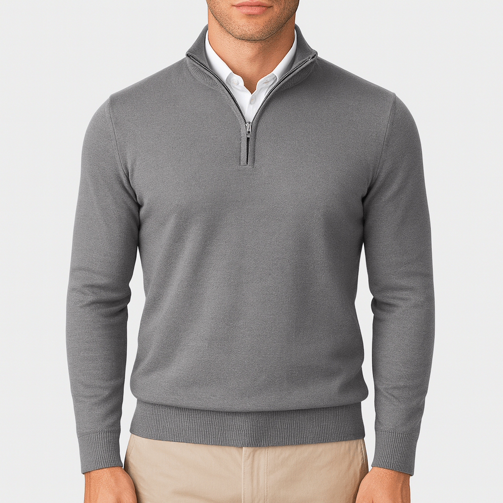LUXEOUTFIT | Zip Collar Pullover