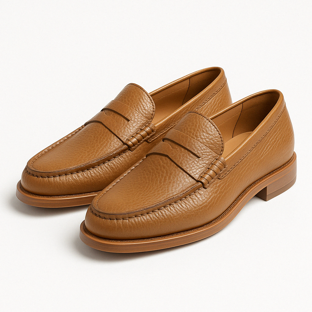 Tynro | Elegant Smooth Leather Loafers Tynro