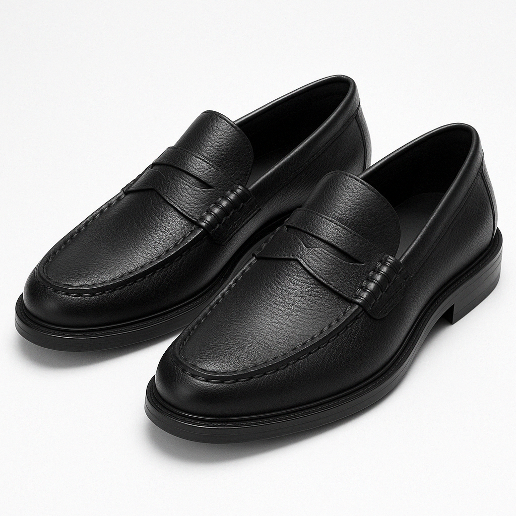 Tynro | Elegant Smooth Leather Loafers Tynro