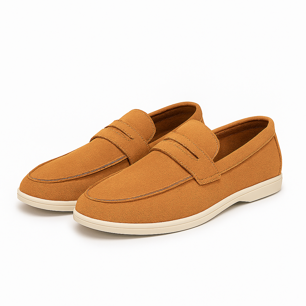 Tynro | Hand-Stitched Suede Loafers Tynro