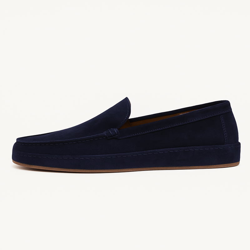 Luxeoutfit | Sculpted Full-Grain Leather Loafers