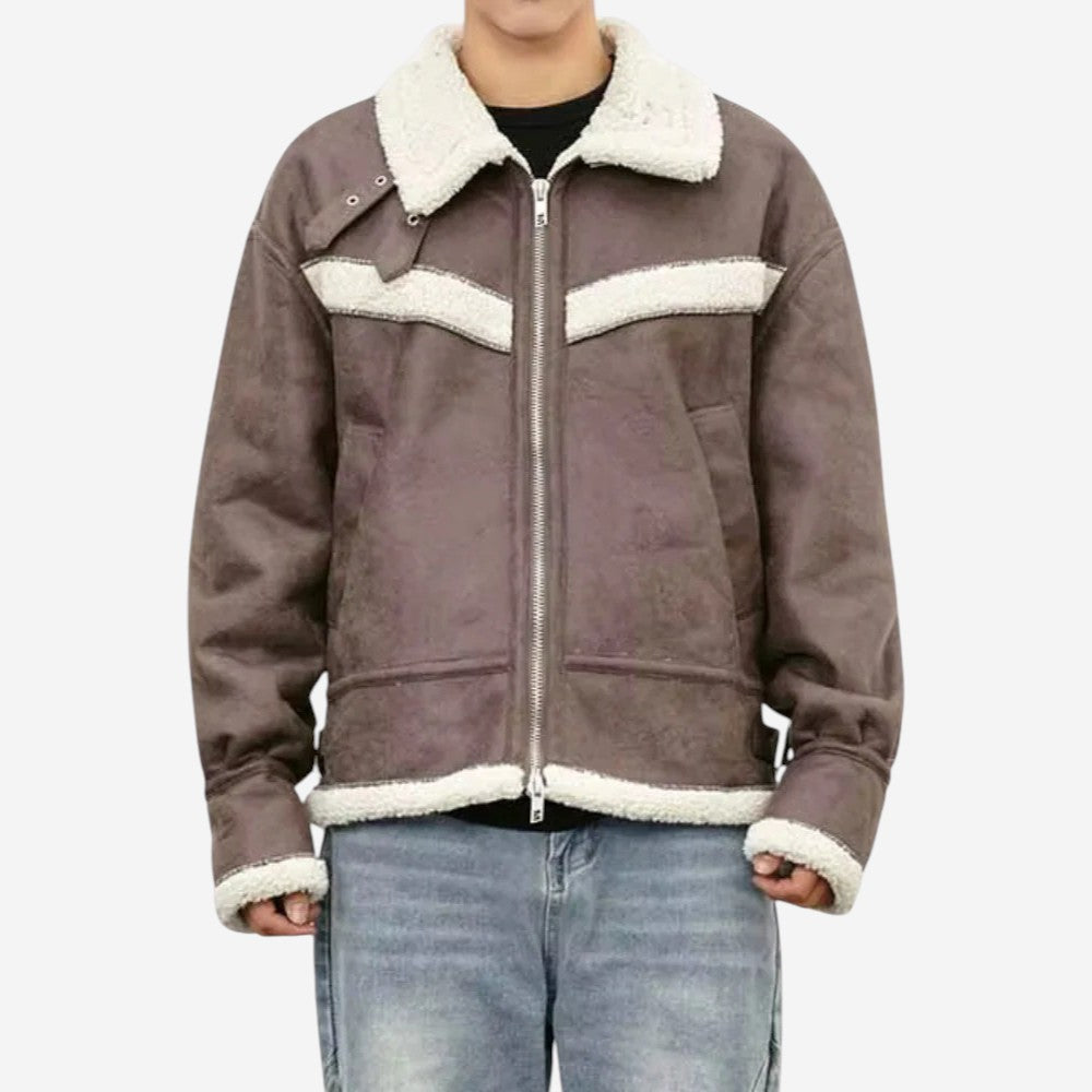 LUXEOUTFIT | Sherpa-Trim Bomber