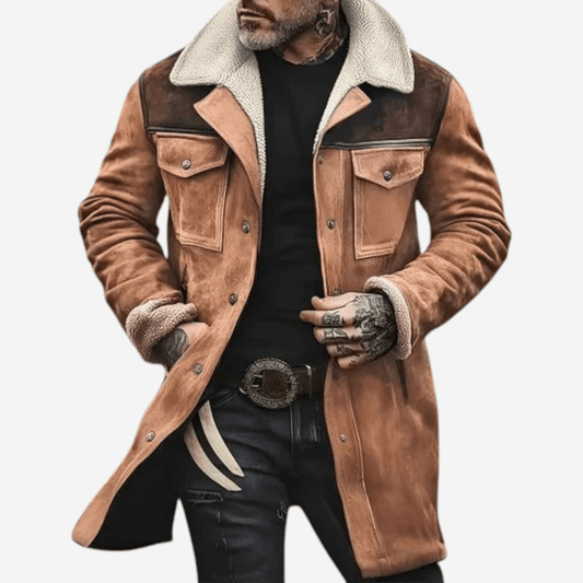 LUXEOUTFIT | Suede Shearling Jacket