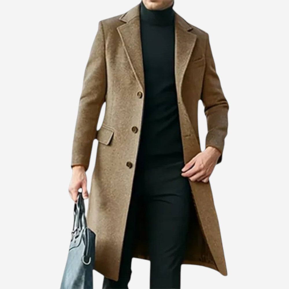 LUXEOUTFIT | Full-Length Wool Overcoat