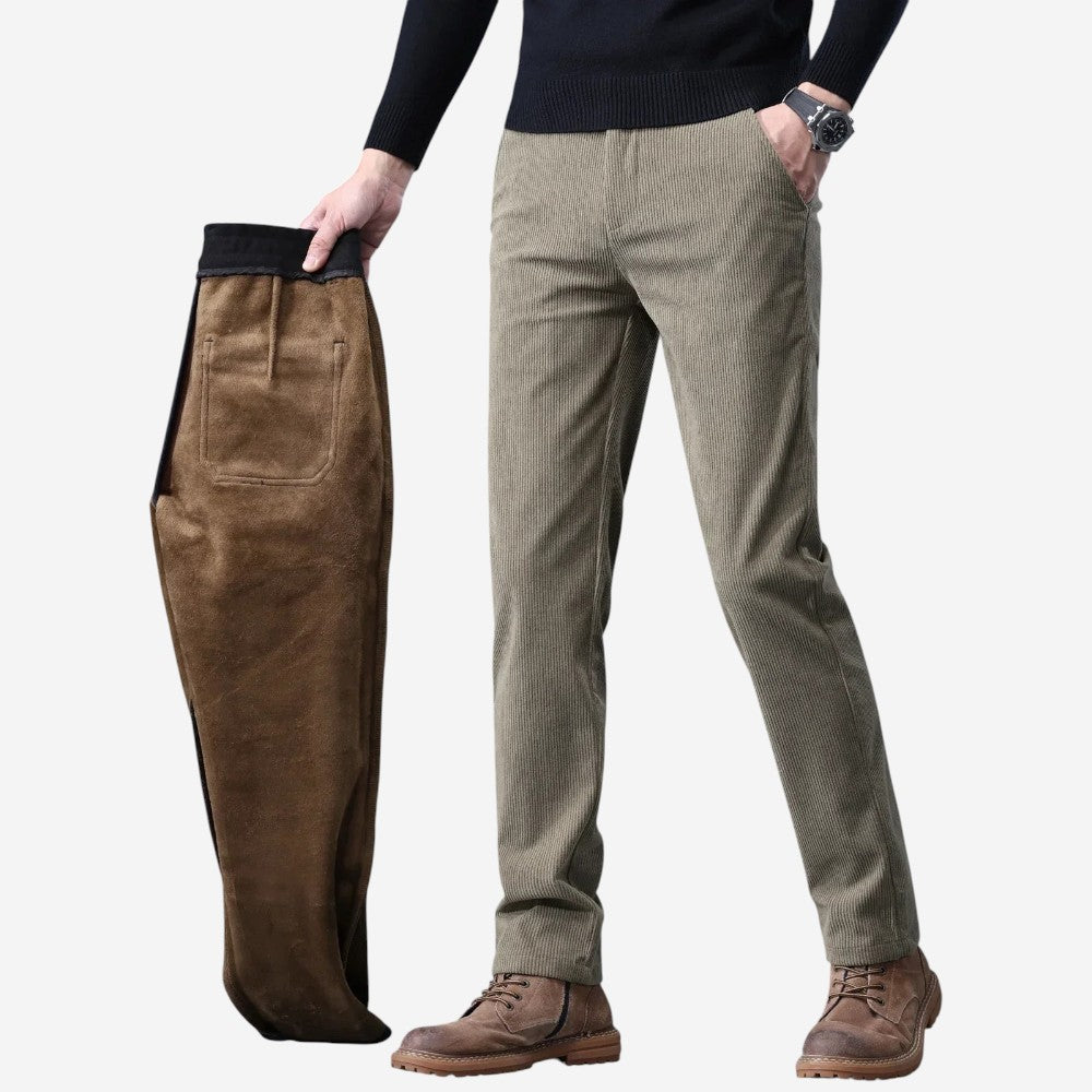 LUXEOUTFIT | Corduroy Fleece Trousers