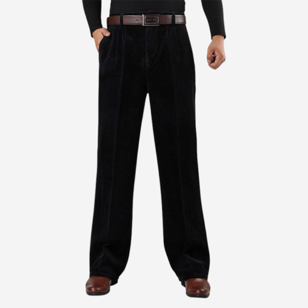 LUXEOUTFIT | Corduroy Wide Trousers