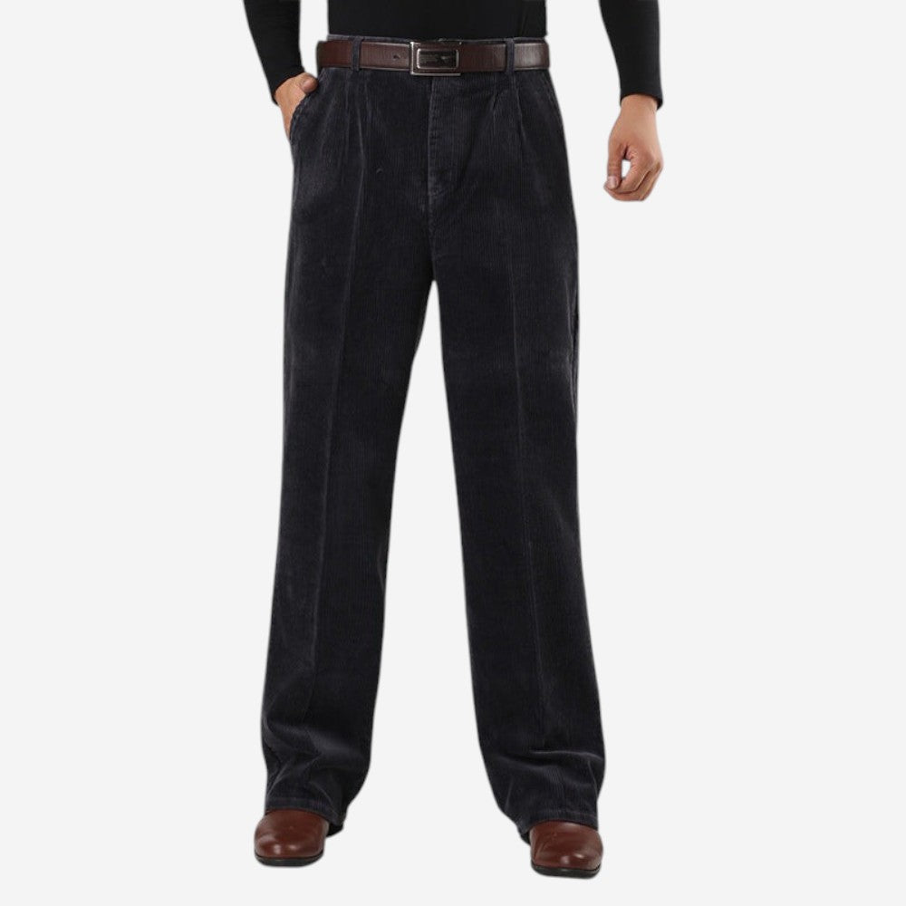LUXEOUTFIT | Corduroy Wide Trousers