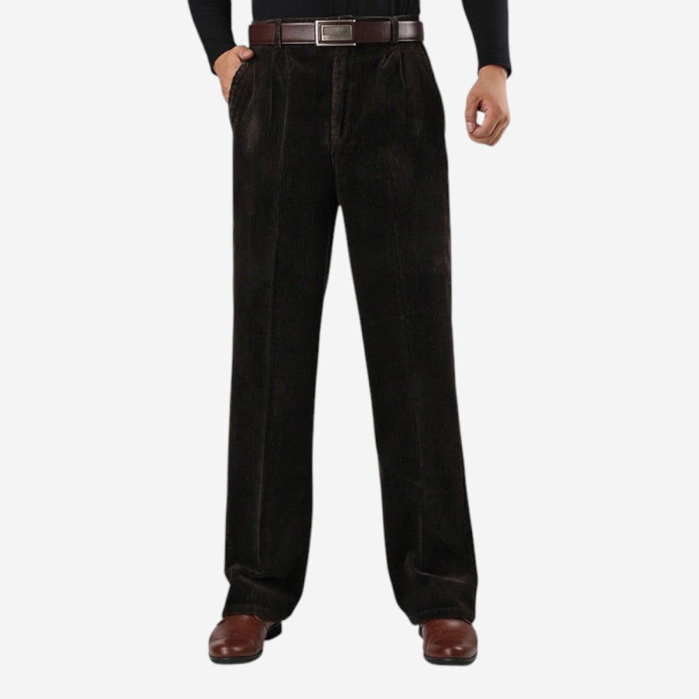 LUXEOUTFIT | Corduroy Wide Trousers
