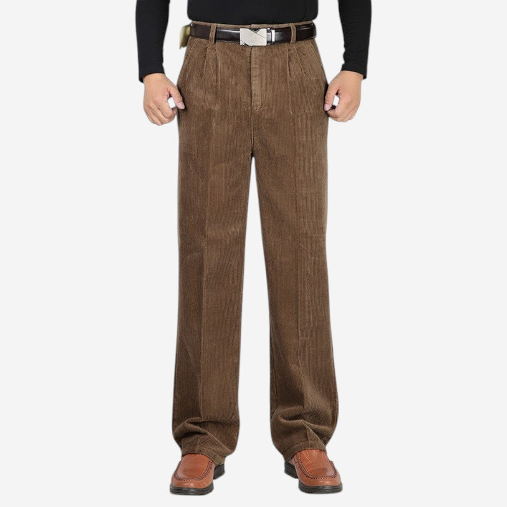 LUXEOUTFIT | Corduroy Wide Trousers